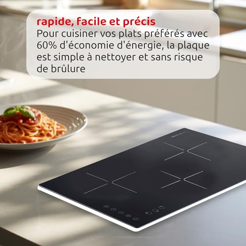 Family OBLIVION 3, Plaque à Induction, Portable, 3 Feux, Fonction Minuteur jusqu’à 3 Heures, Sécurité Enfants, Protection contre la Surchauffe, Seulement 5 cm d’Épaisseur – Image 5