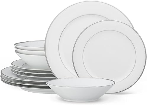 Noritake Spectrum 12-Piece Dinnerware Set, Service for 4
