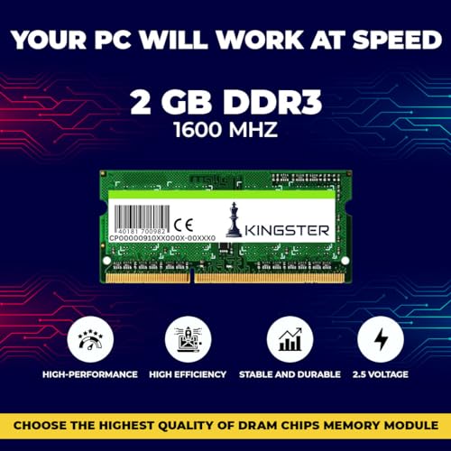 Image of 2GB DDR3 1600MHz Desktop RAM (Memory) U-DIMMDT PC3-1600 Single Channel Memory