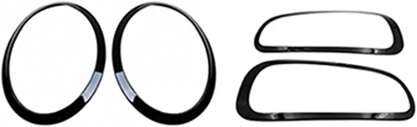 Car Headlight Head Tail Rear Light Lamps Frame Compatible with Mini Cooper One JCW Clubman F54 F60 Countryman Light Trim Ring Cover Sticker(For F54 headlight)