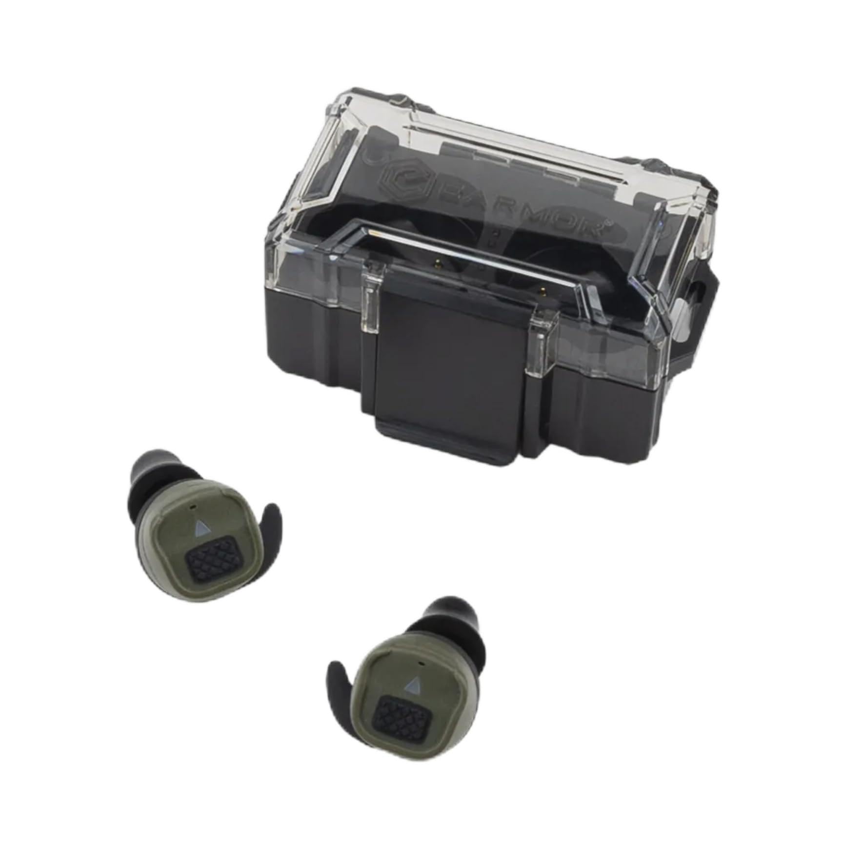 EARMOR M20T Pro FOLIAGE GREEN - Tappi per orecchie elettronici per tiro – NRR 30 dB BT 5.4 con riduzione del rumore – protezione dell'udito attiva per sport di tiro, caccia, edizione 2025