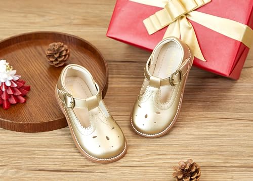 Image of PHIRAMIN Toddler Girl Mary Jane Dress Shoes-Little Girl School Uniform Shoes for Wedding Party