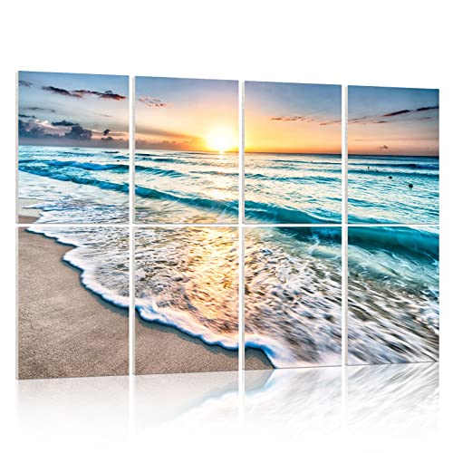 YPY Beach Art Acoustic Panels - Self-Adhesive 8-Pack