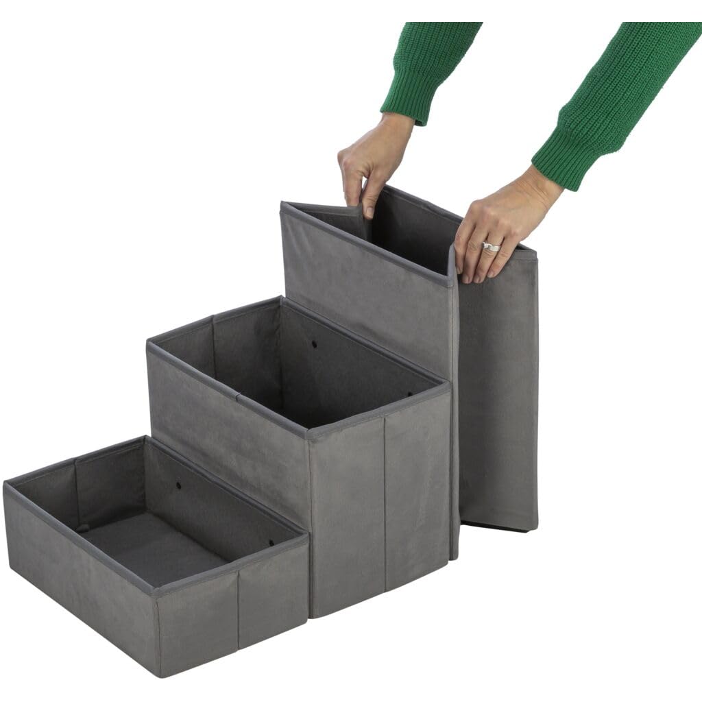 TRIXIE Höhle Harvey mit Treppe - grau/weiß-schwarz 154 × 60 × 60 cm