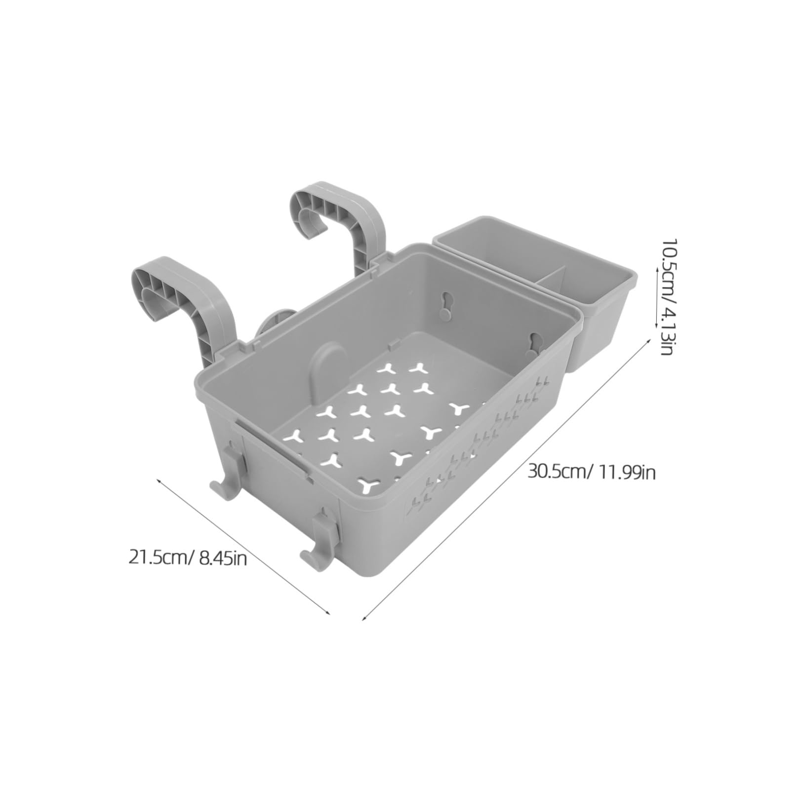 Cesto Portasciugamani Sospeso per Bordo Piscina, Capienza Ampia | Pp, Interno ed Esterno, Design Moderno e Linee Pulite, Soluzione Portatile per Organizzazione Sospesa