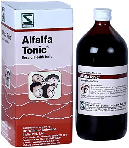 Dr Willmar Schwabe India Alfalfa General Health Tonic - Bottle of 100 ml Tonic