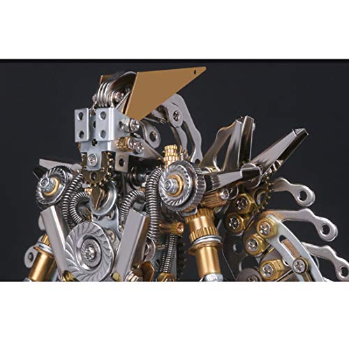Metalowy model układanki 3D, zestaw samodzielnego montażu mechanicznej figurki żołnierza, model wojownika stali nierdzewnej, łamigłówka edukacyjna, ozdoba biurko