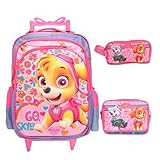 Kit Mochila Infantil Bolsa De Rodinhas Com Lancheira Grande
