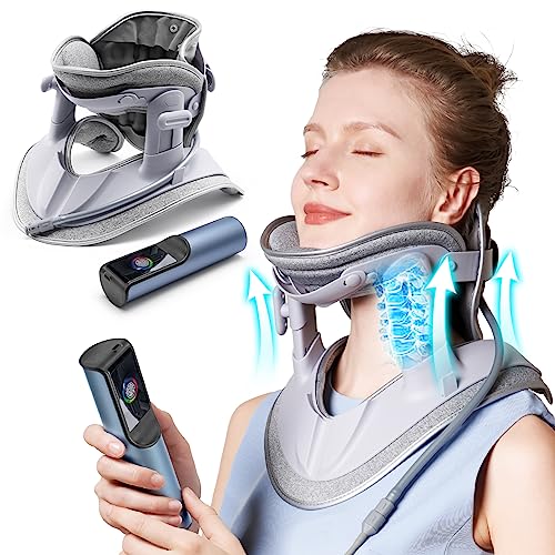 RISURRY Cervical Neck Traction Device Fast Air Pump Neck Brace, Adjustable Inflatable Neck Stretcher...