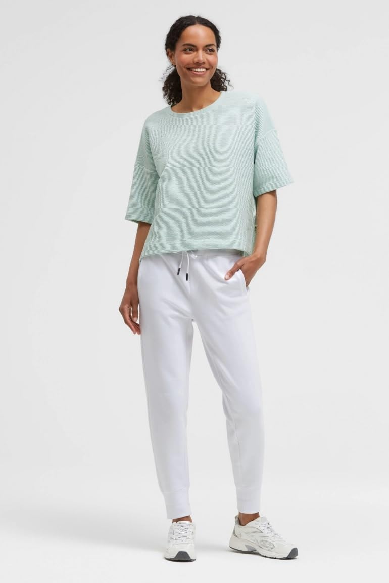 T-Sweat damski oversize, pastelowa limonka