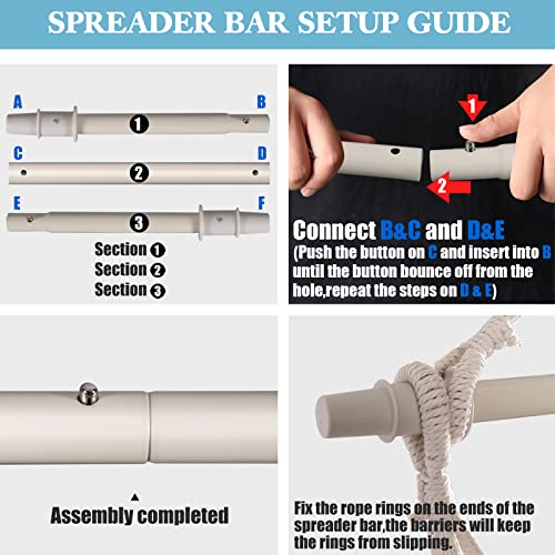 Chihee Hammock Chair Cotton Jacquard Weave Hanging Chair Max 330 Lbs Hanging Seat Patio Lawn Chair Advanced Dense Fabric,Ultra Wear-Resistant Excellent Support Superior Comfort & Durability #TOP2