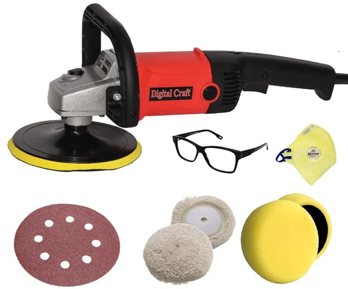 Digital Craft Variable Speed Car Polisher 180mm Car Care Polisher Car