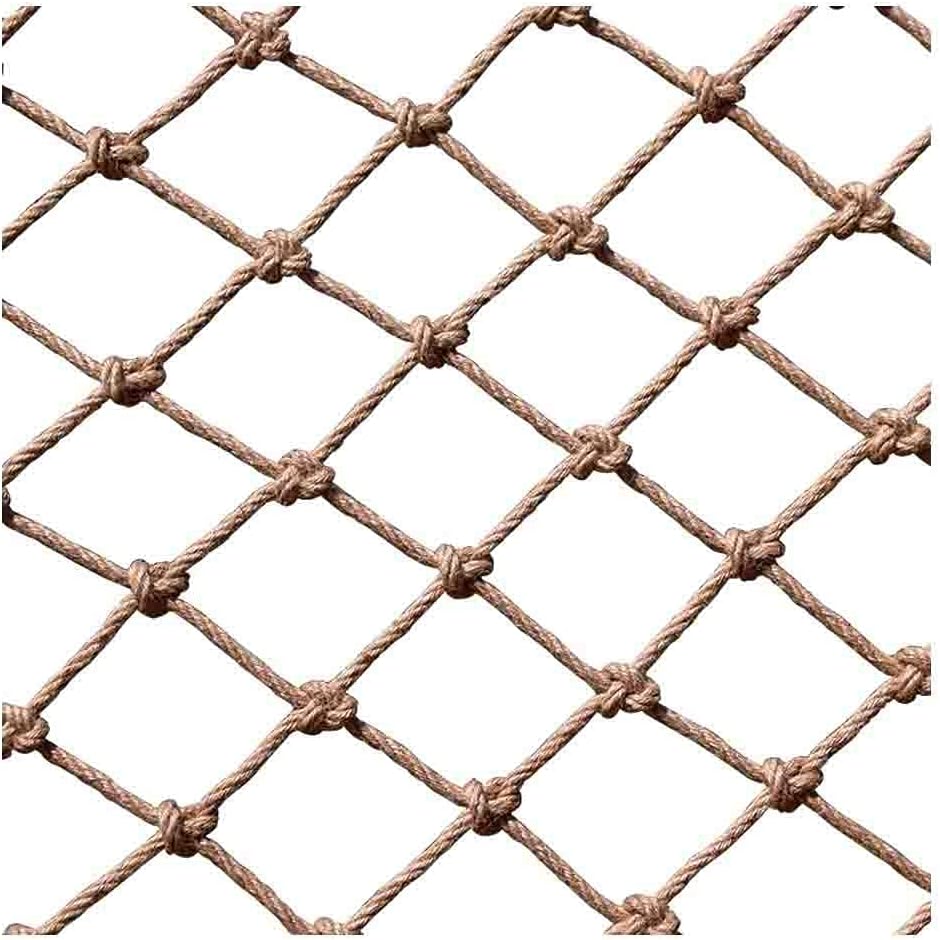 Kids Climbing Net, Hemp Rope Net Rock Wall Climb Net, Kids Training Net Large Mesh Multi-Size Safety and Environmentally(6mm,1x5m(3.28X16.4ft))