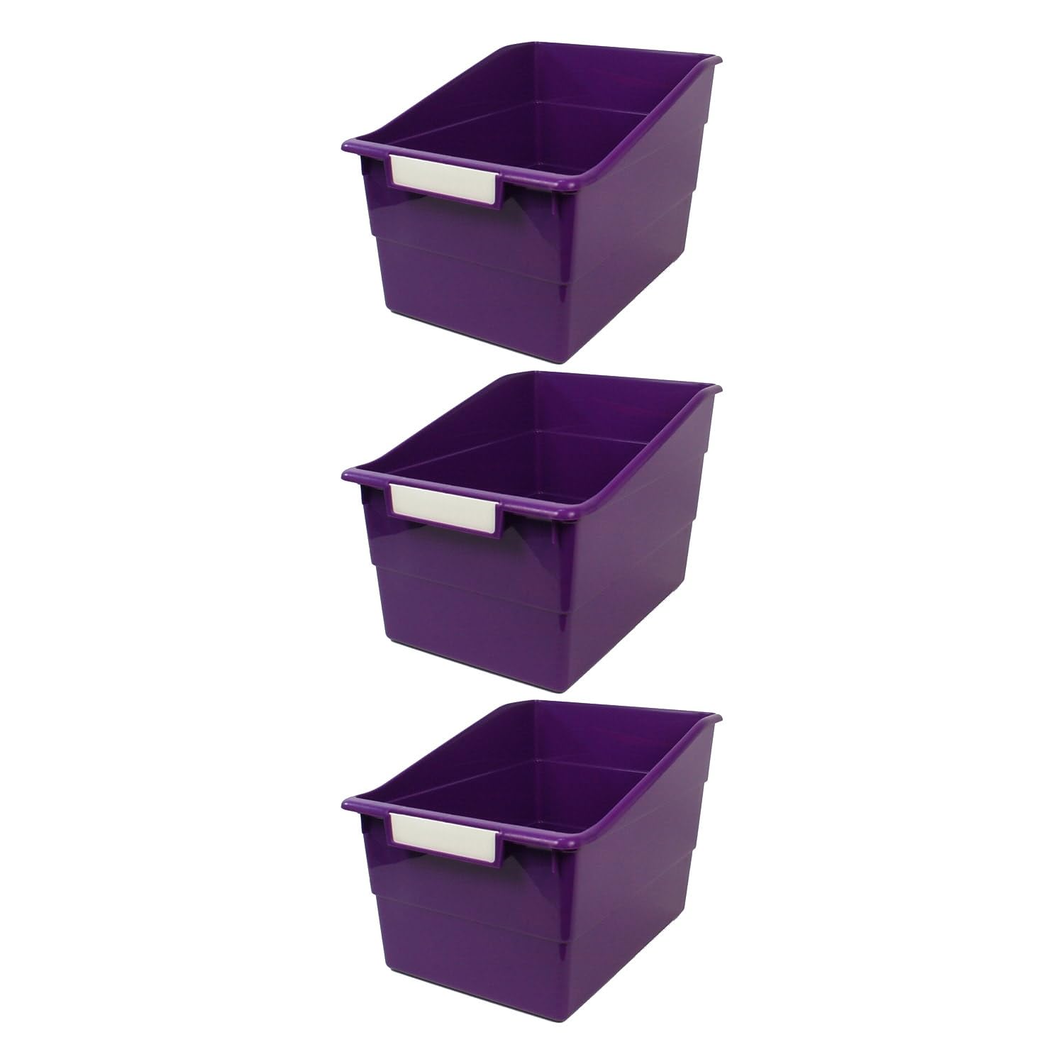 Romanoff Products ROM77306-3 Wide Purple File with Labele Holder - 3 Each
