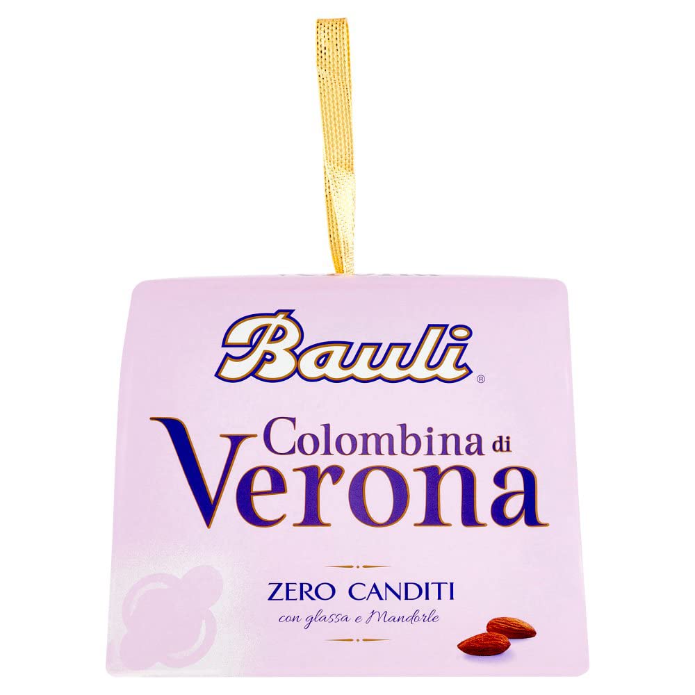 10x Bauli Colombina Verona Typisches Dessert der Ostertradition Osterkuchen mit Mandeln und Puderzucker,Ohne Kandierte Früchte 100g