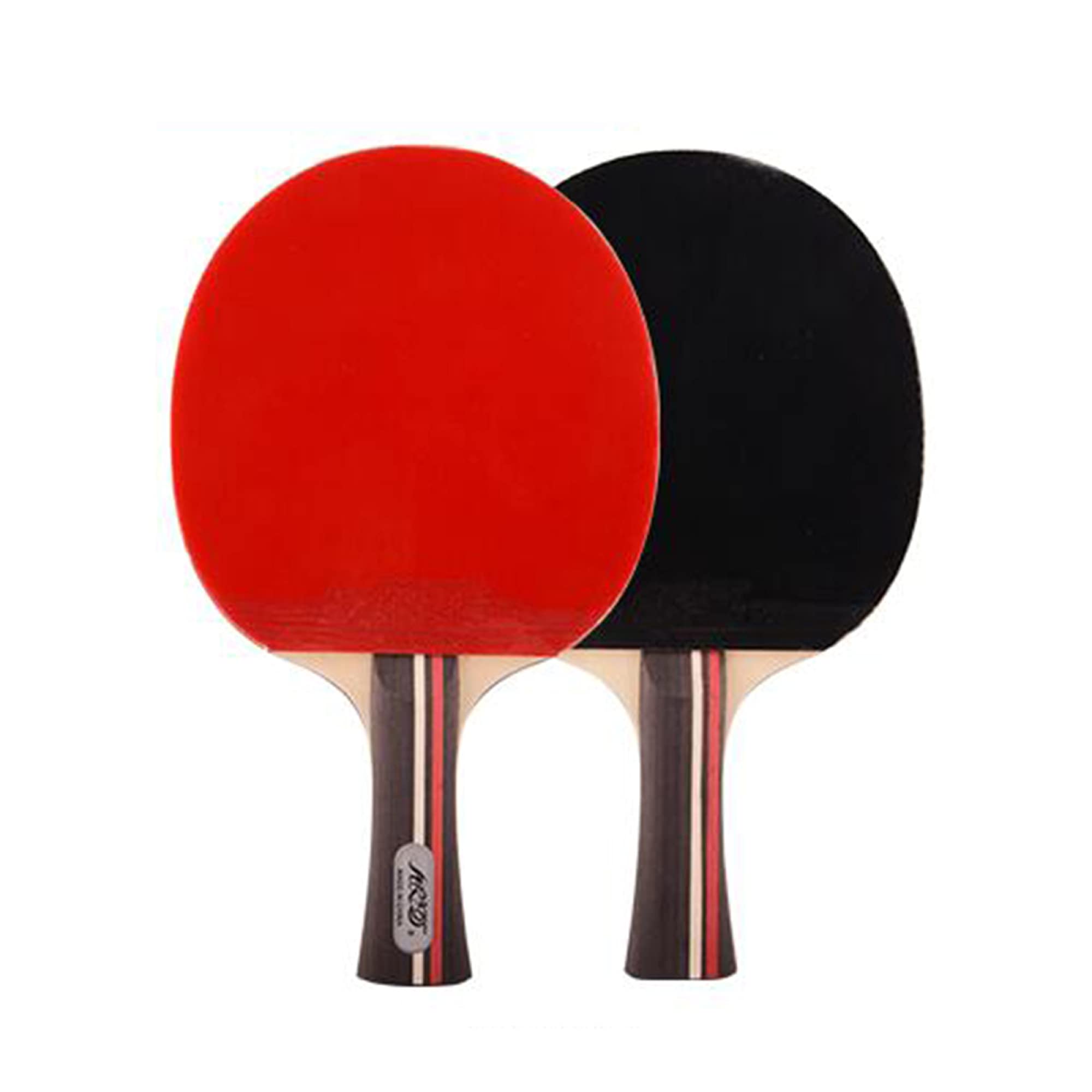 Racchette da Ping Pong, Set da Ping Pong Sportivo for Principianti for attività familiari, Scuola e Club Sportivi/Manico Doppio/Corto