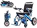 Produktbild RDJM Leichte Faltbare Elektro-Rollstuhl Rollstuhl, Leichtkraft Elektro-Rollstuhl Öffnen/Falten in der zweiten, Compact Power Chair Drive, Attendant Antrieb Rollstuhl, tragbaren Transit Travel Chair