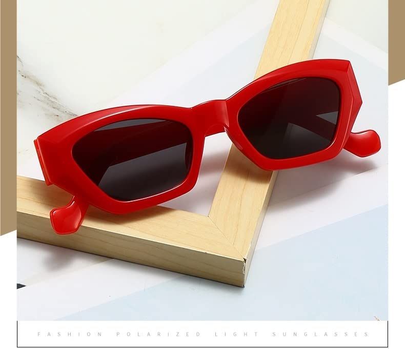 ZENYS Polygonal Trend Outdoor Vacation Beach Sunglasses for Men and Women (Color : G, Size : 1)3