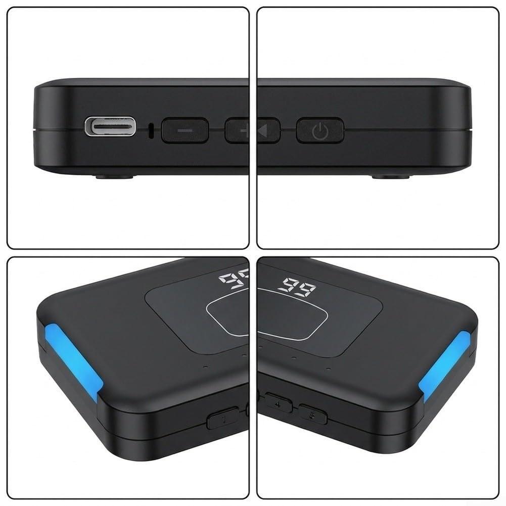 Tragbarer Bildschirm für Clicker 10x5.7cm ABS Schwarz(6-Clicker Controller)