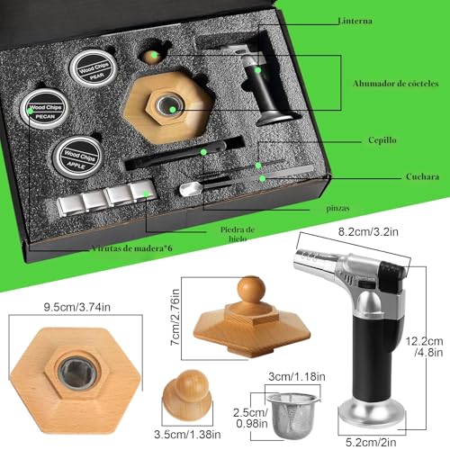 Ahumador de cócteles en kit completo, el regalo ideal para amantes del whisky 3