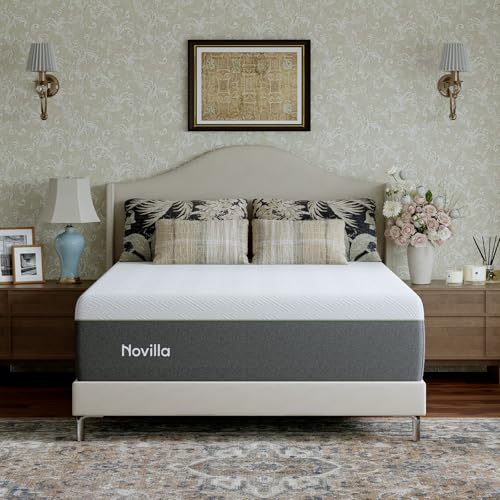 Image of Novilla Bliss Green Tea Full Size Mattress, 14 Inch Gel Memory Foam