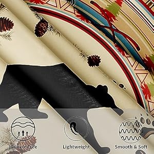 Rustic Cabin Bear Tablecloth Round - Vintage Lodge Bear Table Cloth 60" Farmhouse Country Style Wildlife Animal Table Cover for Kitchen Camping Banquet Dining Rustic Cabin Bear Tablecloth Round Vintage Lodge Bear Table Cloth 60 Farmhouse Country Style Wildlife Animal Table Cover for Kitchen Camping Banquet Dining