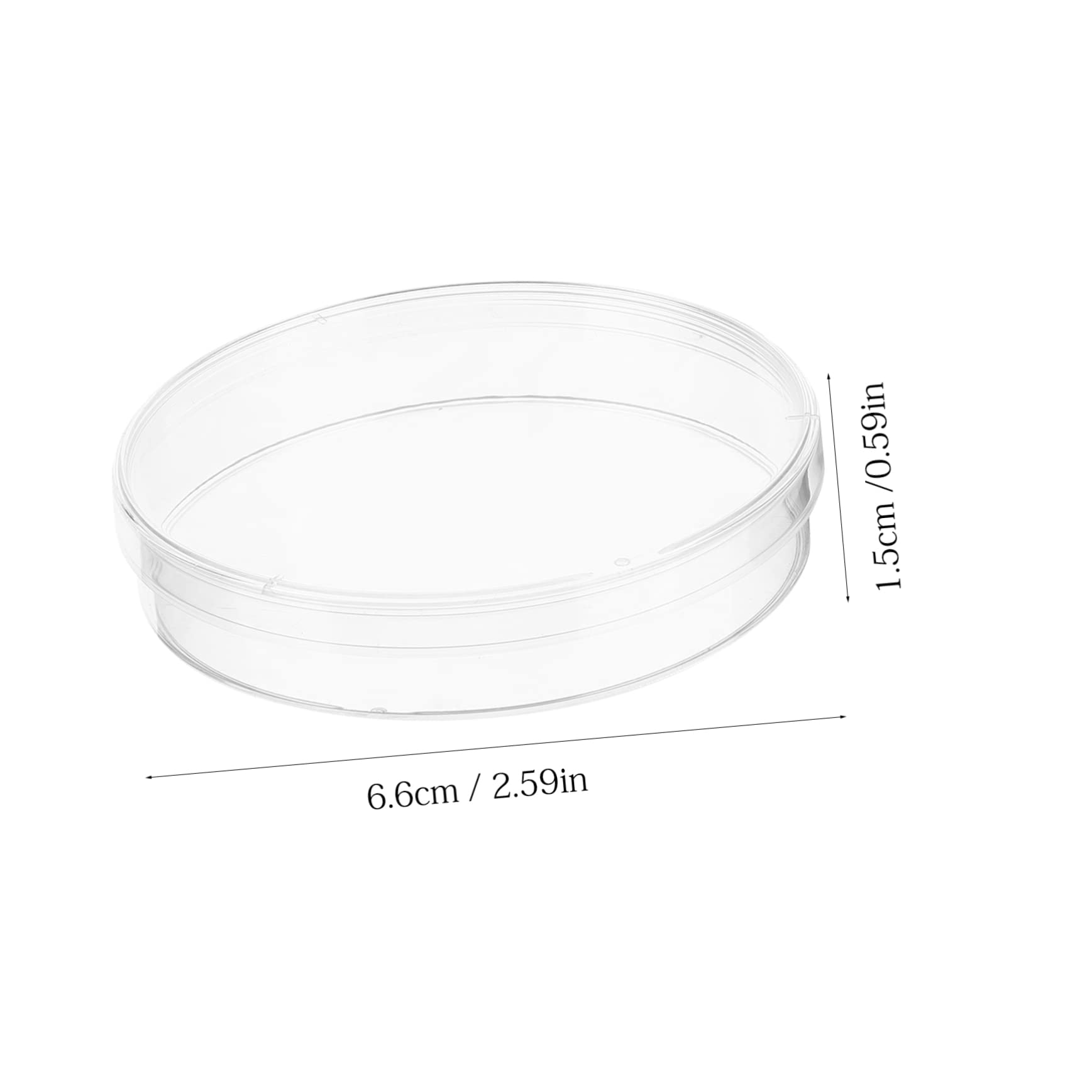 Garneck Science Experiment Supplies 30pcs Petri Dishes Lids Tissue Culture Equipment for Students