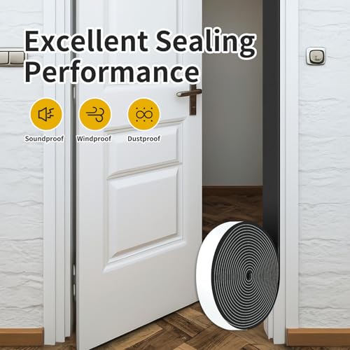 Image of Foam Tape,Weather Stripping,High Density CR,Soundproof,1 in x 1 /8 in x 32 Ft