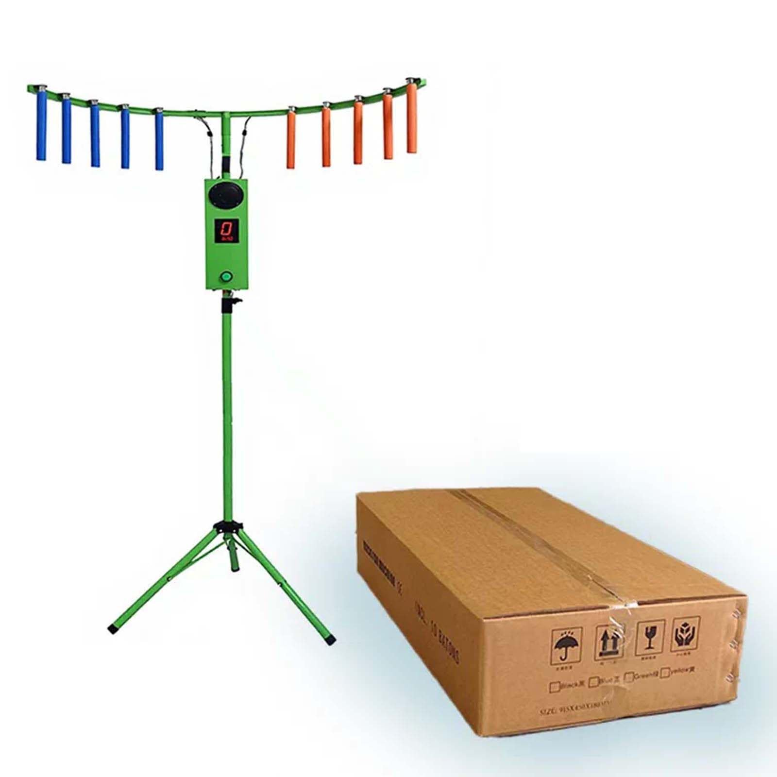 DPLWJPP Stick Challenge Game Catch Stick Arcade Game Machine Reaction Tester with Adjustable Height Tripod for Party Rentals Carnivals Enhance Hand Eye Green