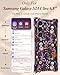 Toycamp for Samsung S24 Ultra Case with Strap for Women - Cute Funny Girls Girly Fashion Skull Flower Design Case with Wrist Lanyards Four Corners Flexible Hang Style