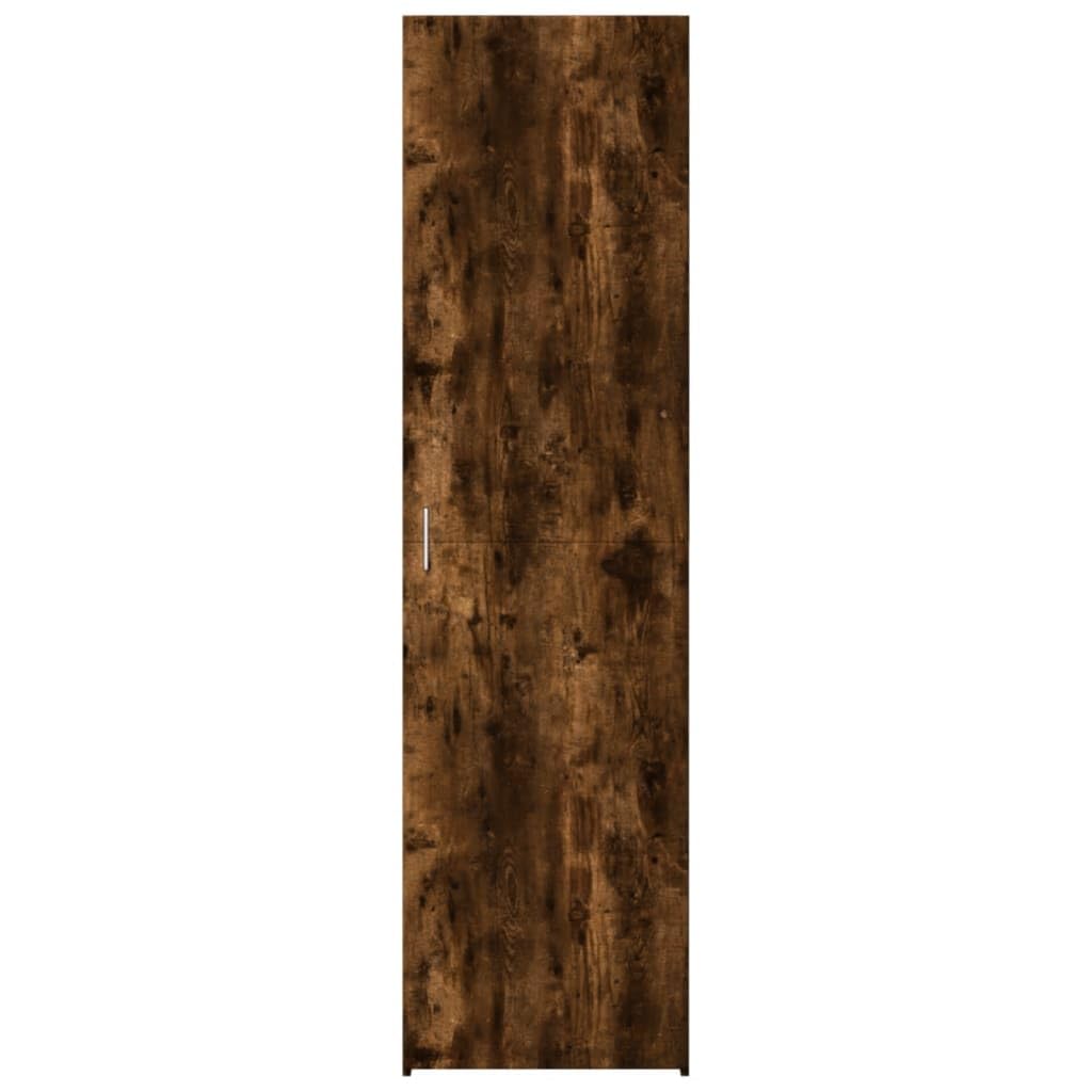 vidaXL Credenza Rovere Fumo 50x42,5x185 cm in Legno Multistrato, credenza Alta, Mobile Contenitore, Mobile Alto, Mobile, credenza Laterale