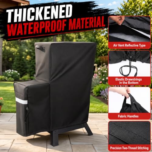 Image of Utheer Grill Cover for Masterbuilt 30 /40 Inch Slow and Cold Smoker Side Box