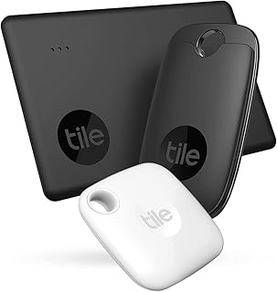 Tile Starter Pack (2022) 3-Pack (1 Pro, 1 Slim, 1 Mate) - Bluetooth Tracker, Item Locator & Finder Keys, Wallets & More; Easily Find All Your Things. Phone Finder. iOS Android Compatible. White/Black