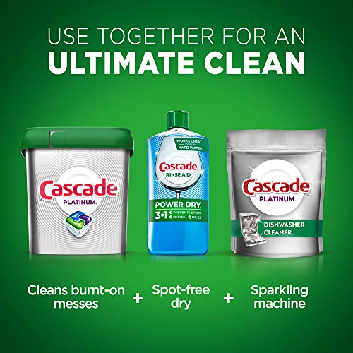 cascade power dry dishwasher rinse aid 16 fl oz