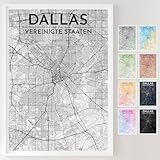 Mapdify Dallas personalisiertes Stadtposter, dein 