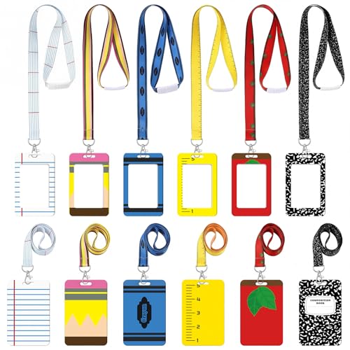 Porte-badge enseignant Colarr Lot de 6 : cadeau parfait pour fin d'année