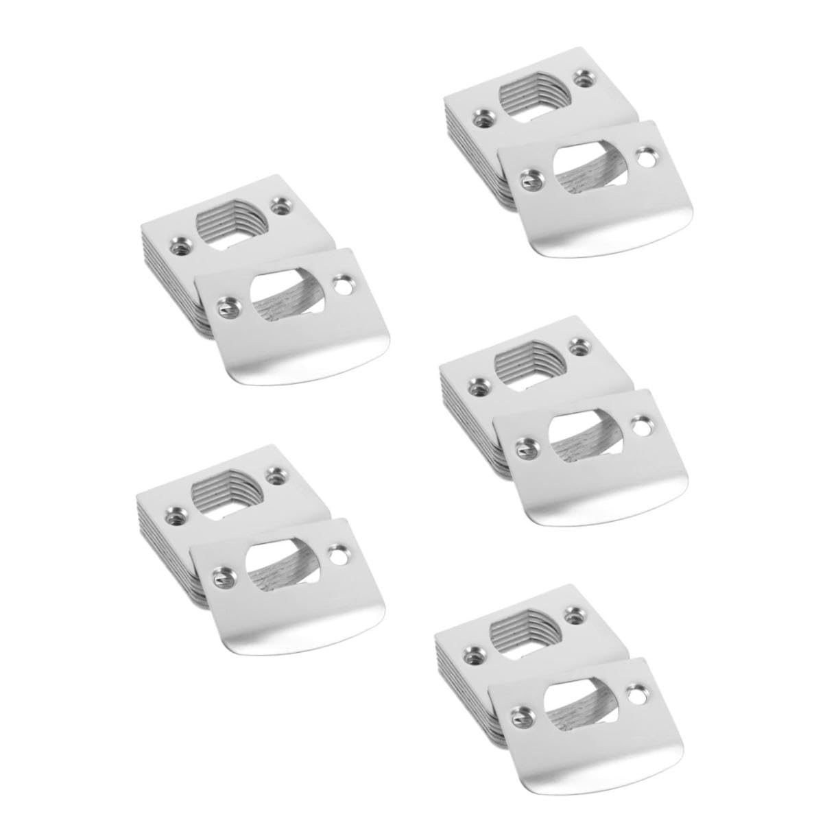 DOITOOL 5 Ensembles Guide De Porte Gâches Pour Portes Intérieures Cylindre De Serrure À Combinaison Avec Loquet À Clé Boutons De Porte Quincaillerie De Porte Pince 8 pièces * 5