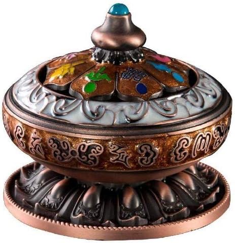 合金香炉、クラシックスタイルの香炉合金の金属の仏香ホルダーキャンドル香炉、仏教の装飾ホームデコレーション