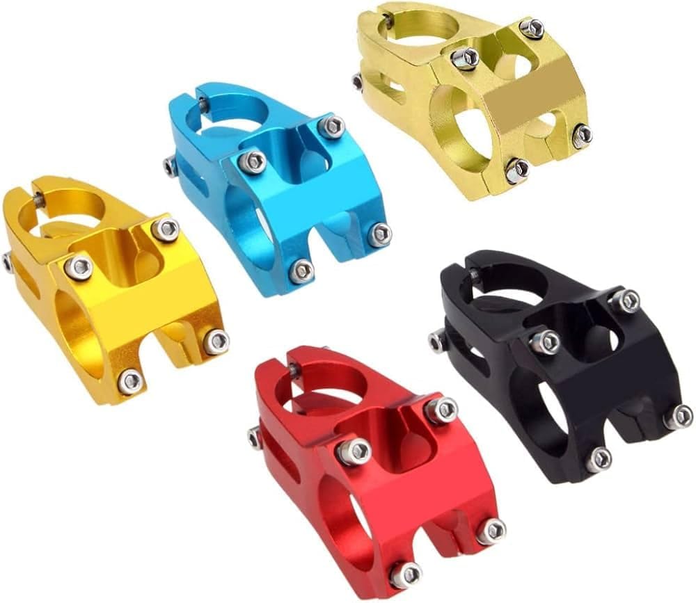 BONKERZ Bicycle Handlebar Stem 31.8mm Clamp Diameter, Aluminum Alloy MTB Short Handlebar Riser Stem, Lightweight Bike Stem for Mountain Bike, Road Bike, Hybrid Cycle (Color May Vary)-picture-12