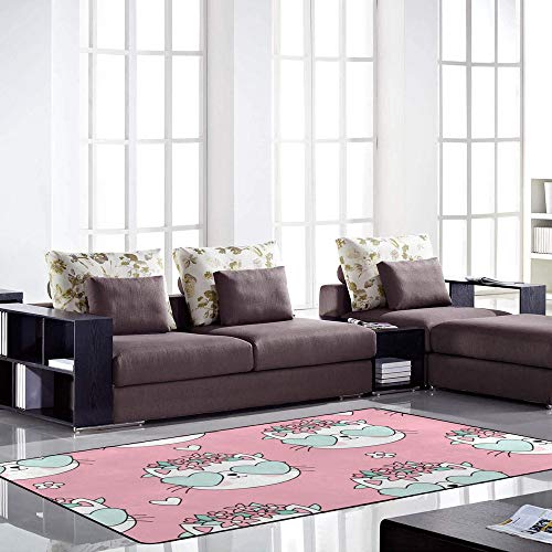 Tapis chat rose Ruchen pour isoler le sol du salon et amuser bébé
