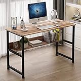 CHY パソコン デスク 平机 机 デスク パソコンテーブル オフィスデスク 80*50cm (ダークブラウン)