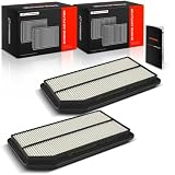 A-Premium 2-PC Engine Air Filter Compatible with Honda Model