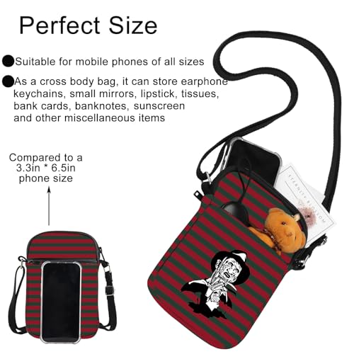 G2TUP Horror Character Crossbody Bag Horror Movie Gifts Series Killer Shoulder Bag Horror Movie Merchandise3