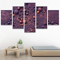 SIGNWIN 5 Panel Canvas Wall Art Modern Art 3D Abstract Abstract Brushstroke Contemporary Digital for Home Decorations Ready to Hang - 60