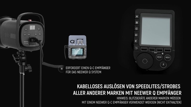 NEEWER QPRO-C TTL Drahtloser Blitzauslöser Für Canon – Mit 1/8000s HSS, LCD-Bildschirm & Gruppensteuerung