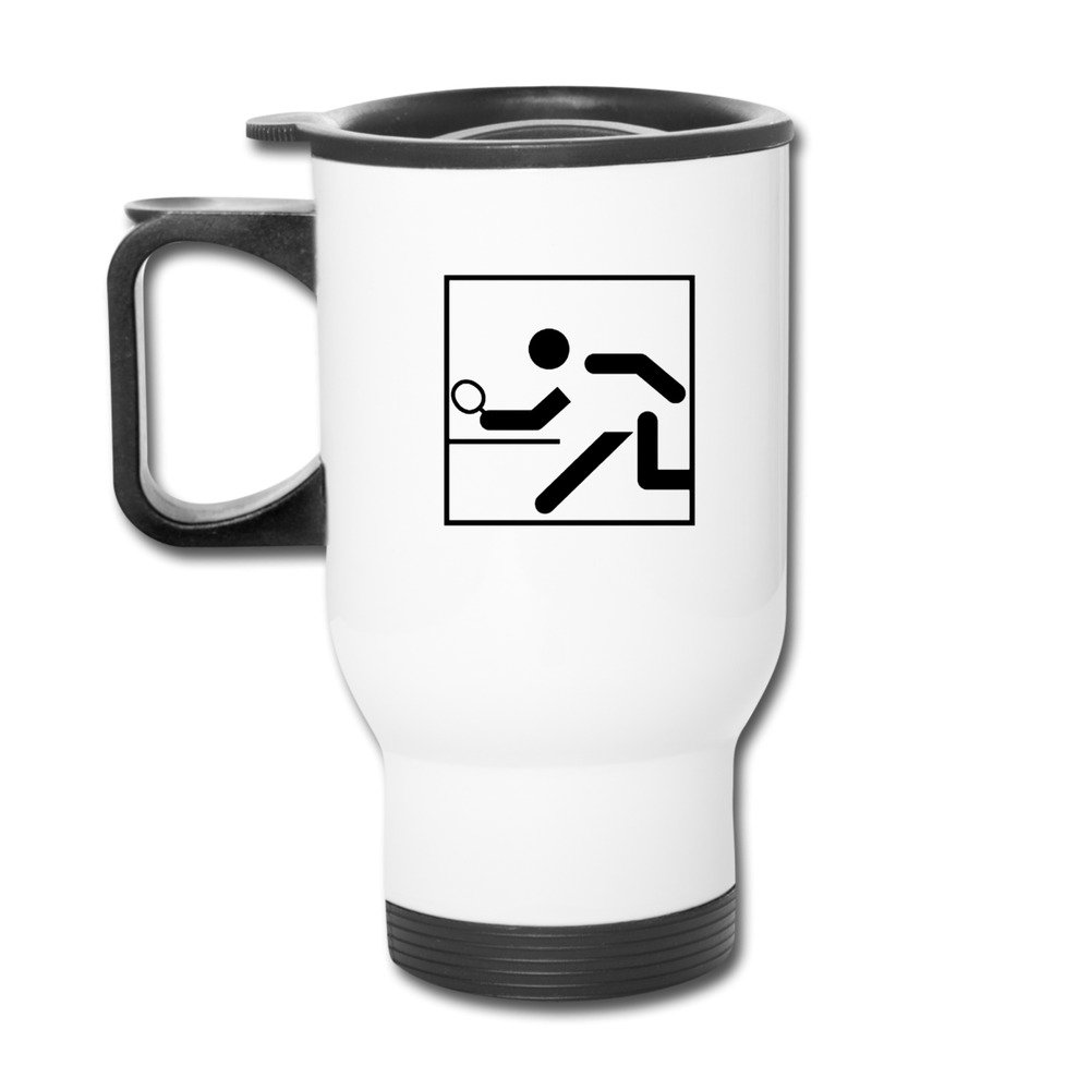 Personality Table Tennis-Pictogram Thermos Travel-Travel Mugs.
