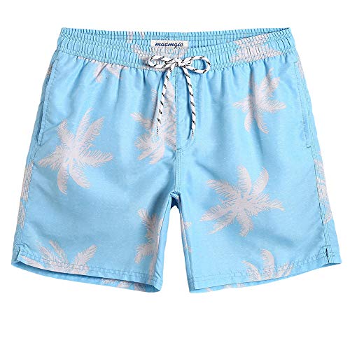 MaaMgic Mens Palm Tree Swim Trunks Bathing Suits Board Shorts Swimming Shorts