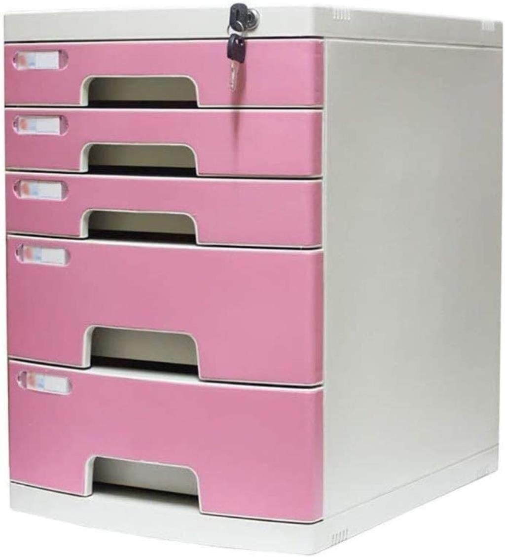 SaryEdge Five Layer Desktop File Cabinet, Multi Drawer File Storage Cabinet, Portable Storage Cabinet for Office Supplies,