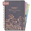 Family-Timer Deluxe 2024 A5 [Poppy] Der Familien-Kalender 12 Monate: Januar bis Dezember 2024 | Familien-Planer für bis zu 4 Personen + viele hilfreiche Features | nachhaltig & klimaneutral