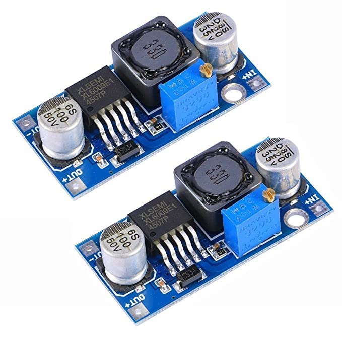 2PCS DC-DC Step-up Module XL6009 DC to DC Input 3V-32V to Output 5V-35V Boost Converter Module | 2 x XL6009 DC-DC Step-up Module With Adjustable Booster Power (2 pcs) (B0C39SZ789) Amazon Price History, Amazon Price Tracker